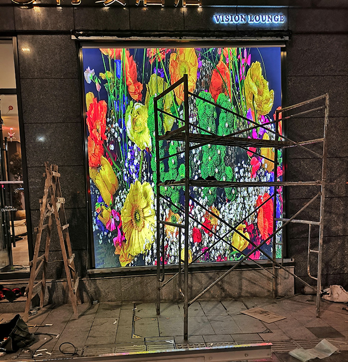 湖北武漢再續(xù)酒店室內(nèi)P2.5全彩屏